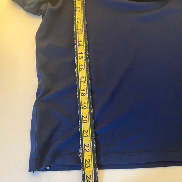 Calvin Klein Mens Polo MT Luxe Touch Performance Camisa Cotton Blue Small - Picture 8 of 8